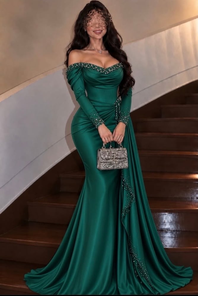 فستان اخضر