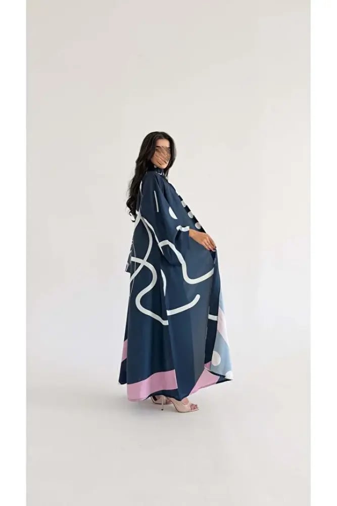 AYA MWT1096 - عباية طباعة | Printed Abaya