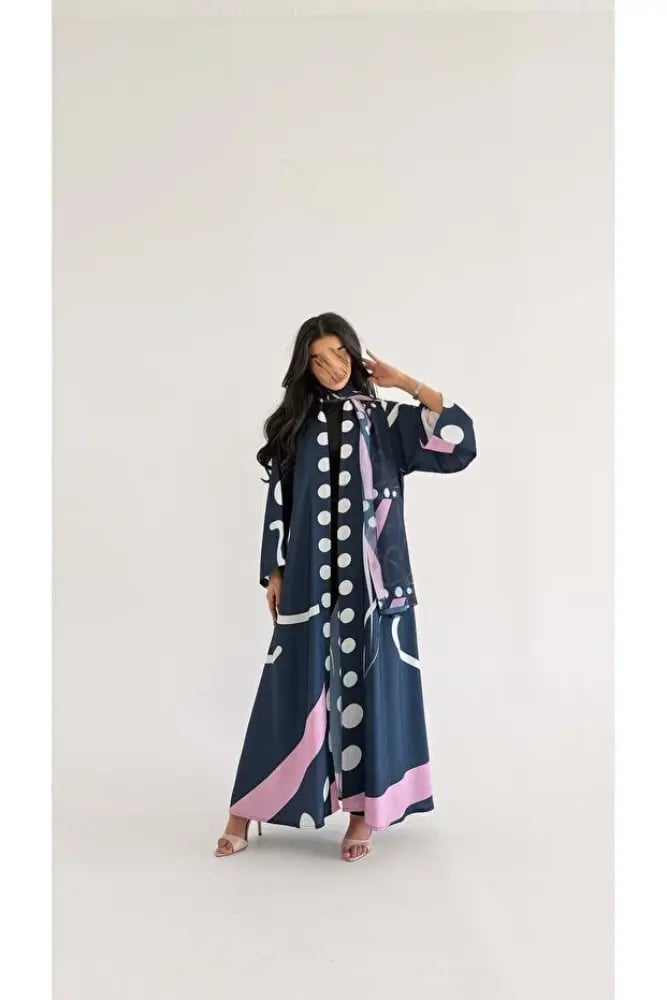 AYA MWT1096 - عباية طباعة | Printed Abaya