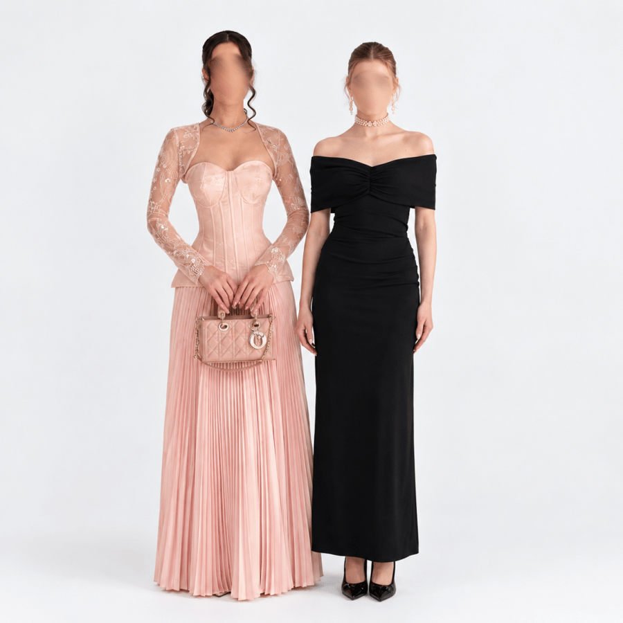 بكج إطلالة السهرة 2 في 1 | Royal Evening Set