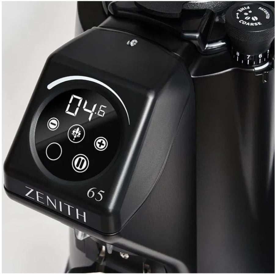 مطحنة اسبريسو يوريكا هيليوس الكتروني مع شاشة لمس وتحكم لون اسود Italy 75mm - Eureka Helios - ايطاليه