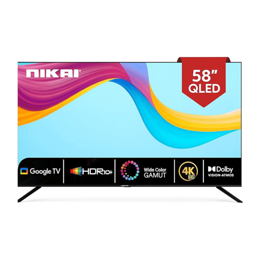 شاشة نيكاي 58 بوصة كيوليد سمارت Nikai QLED | نظام جوجل تي في Google TV 4K