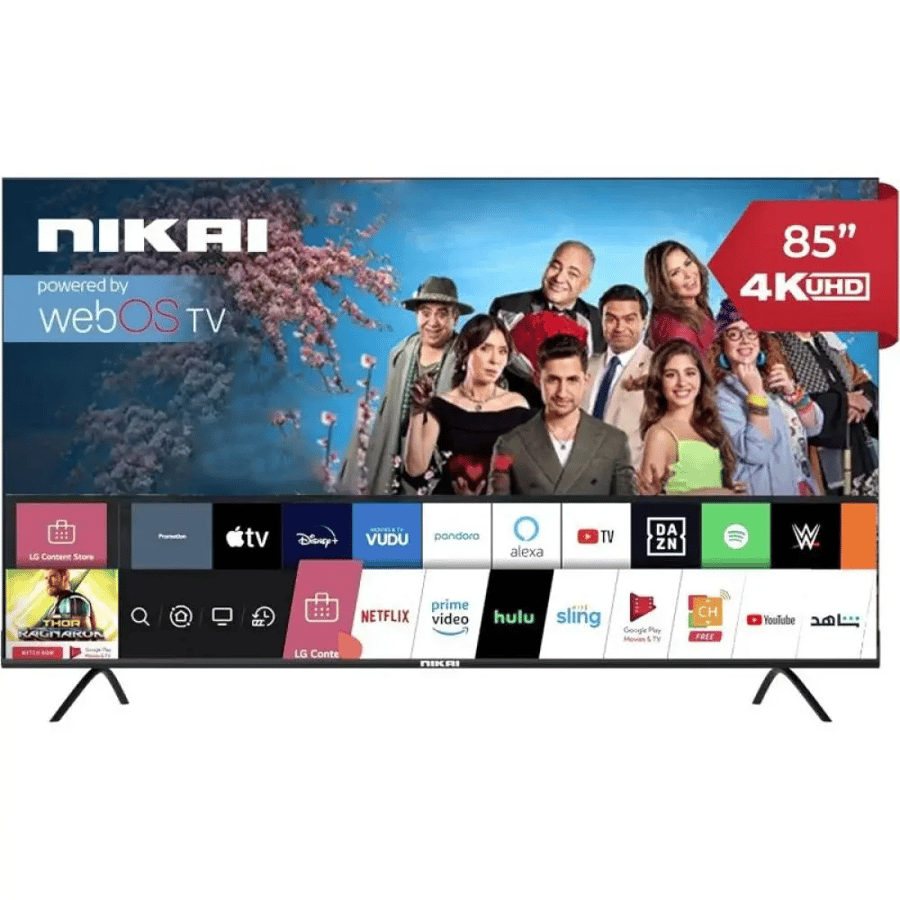 شاشة نيكاي 85 بوصة كيوليد سمارت Nikai QLED | نظام WebOS دقة 4K موديل NIK85MEU4QLED