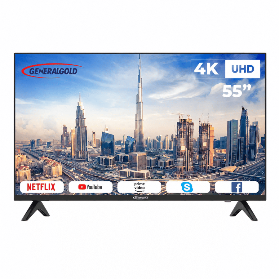 شاشة جنرال قولدن 85 بوصة كيوليد سمارت General Golden QLED | نظام WebOS دقة 4K
