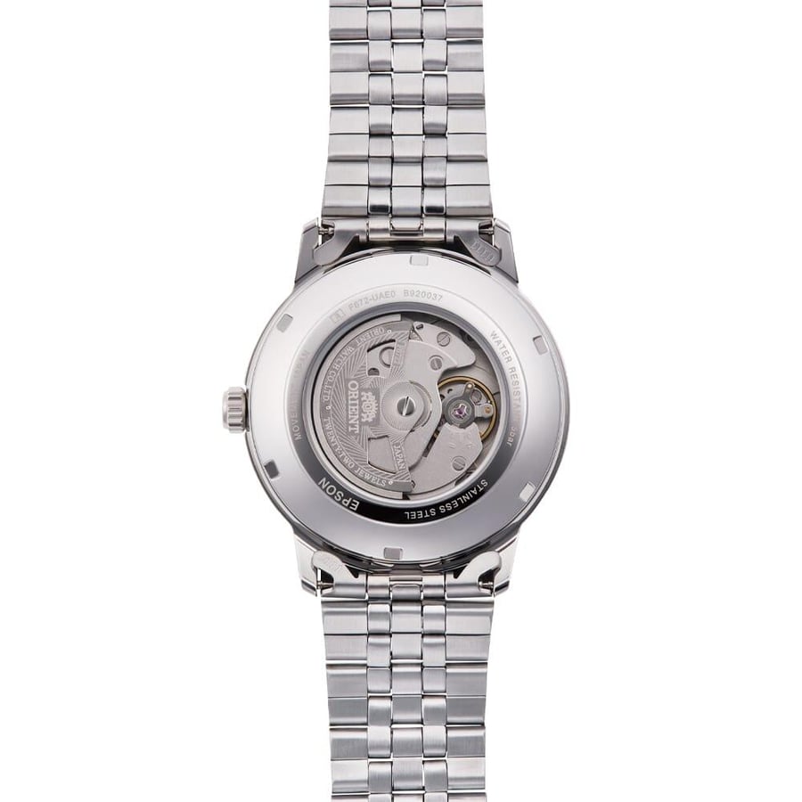 Orient RA-AC0F02S30B Mens Classic Silver Dial Stainless Steel 41.6mm
