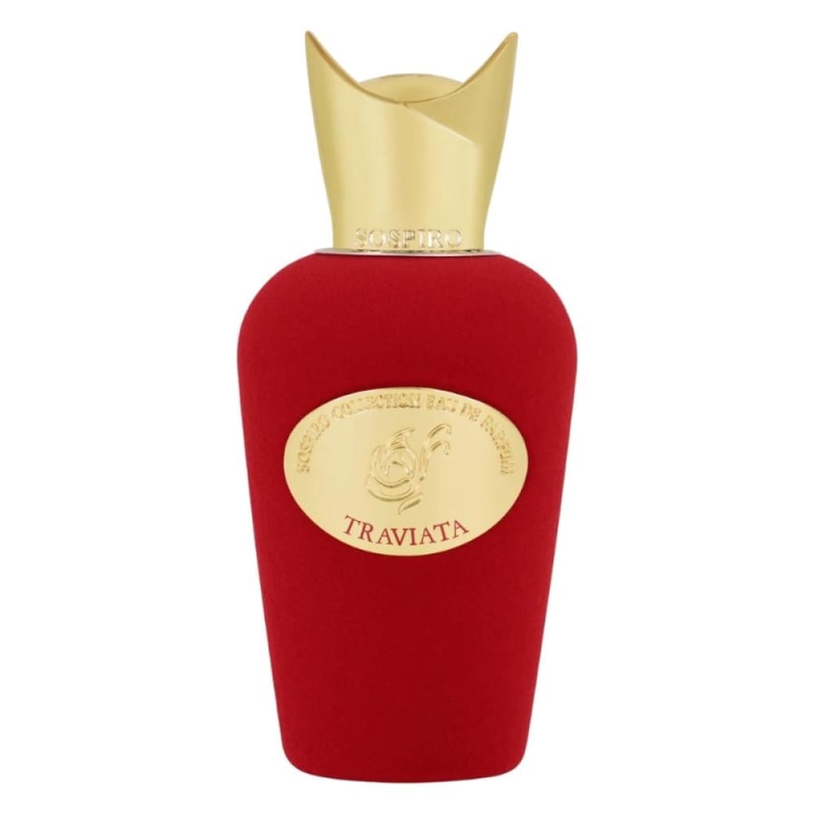 عطر ترافايتا الأحمر من سوسبيرو بتصميم مخملي فاخر وجاذبية لا تقاوم