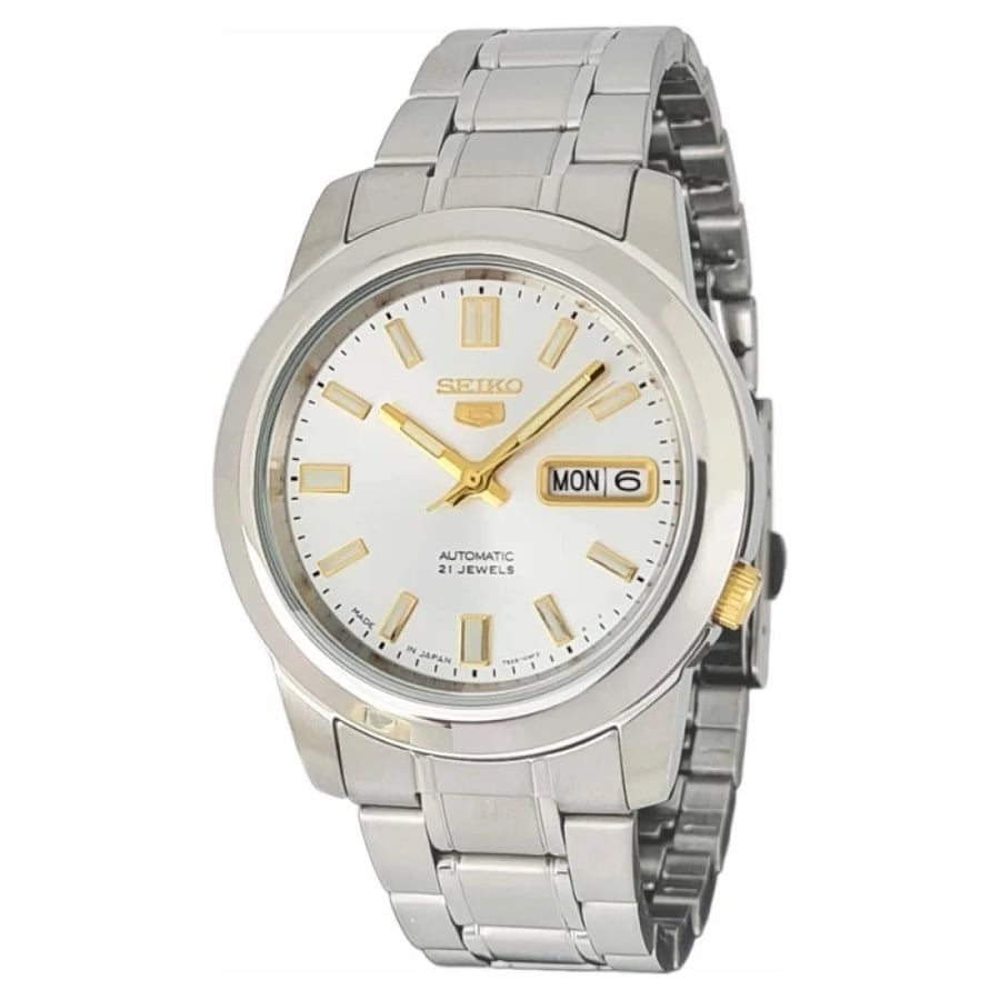ساعة Seiko 5 SNKK09J1 أوتوماتيك رجالية 38 مم بتصميم كلاسيكي وأصالة مضم