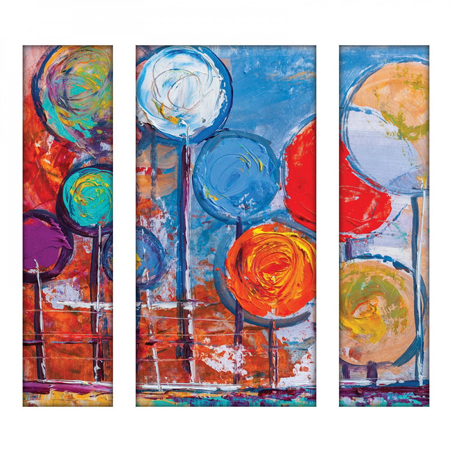Wall art for home decor printed on canvas fabric with hidden frame size 80 × 80 cm