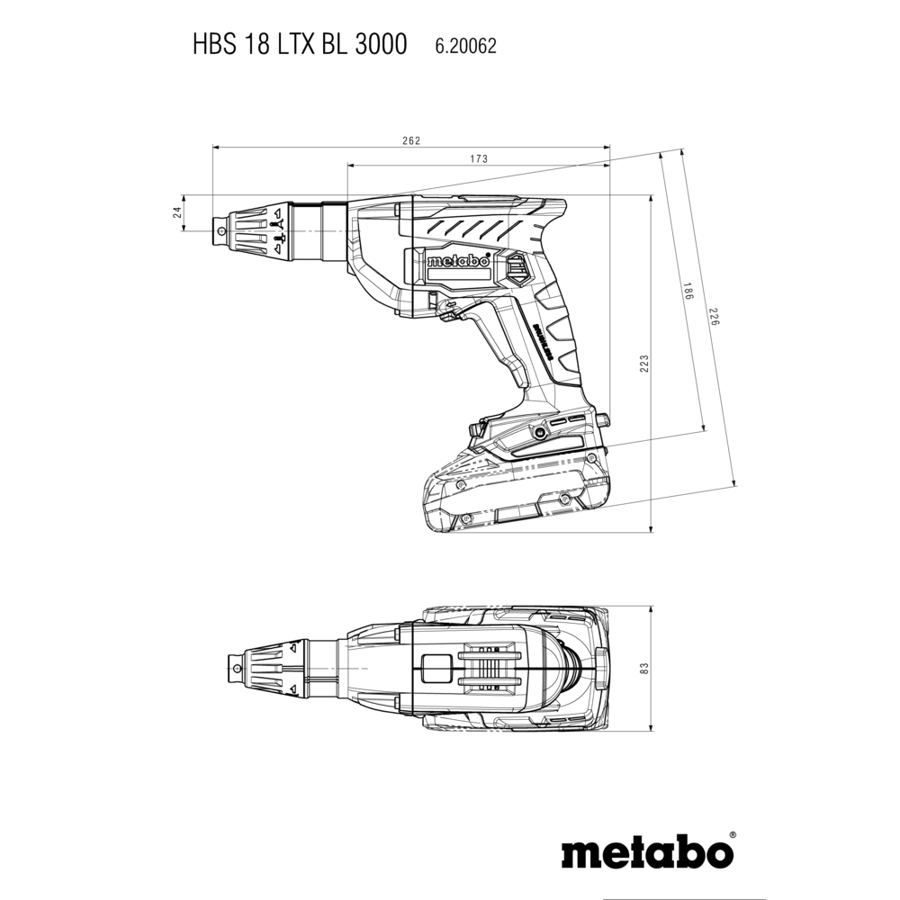 HBS 18 LTX BL 3000 (620062500) Cordless screwdriver for woodworking