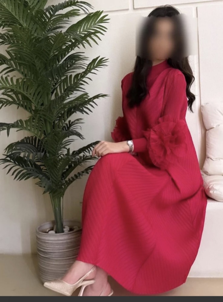 فستان واسع متعدد الاوان