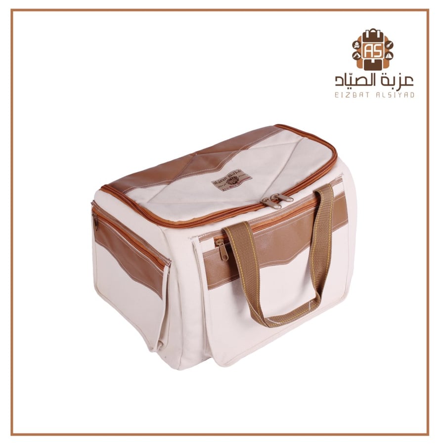 شنطة التنهات قماش ابيض كبير