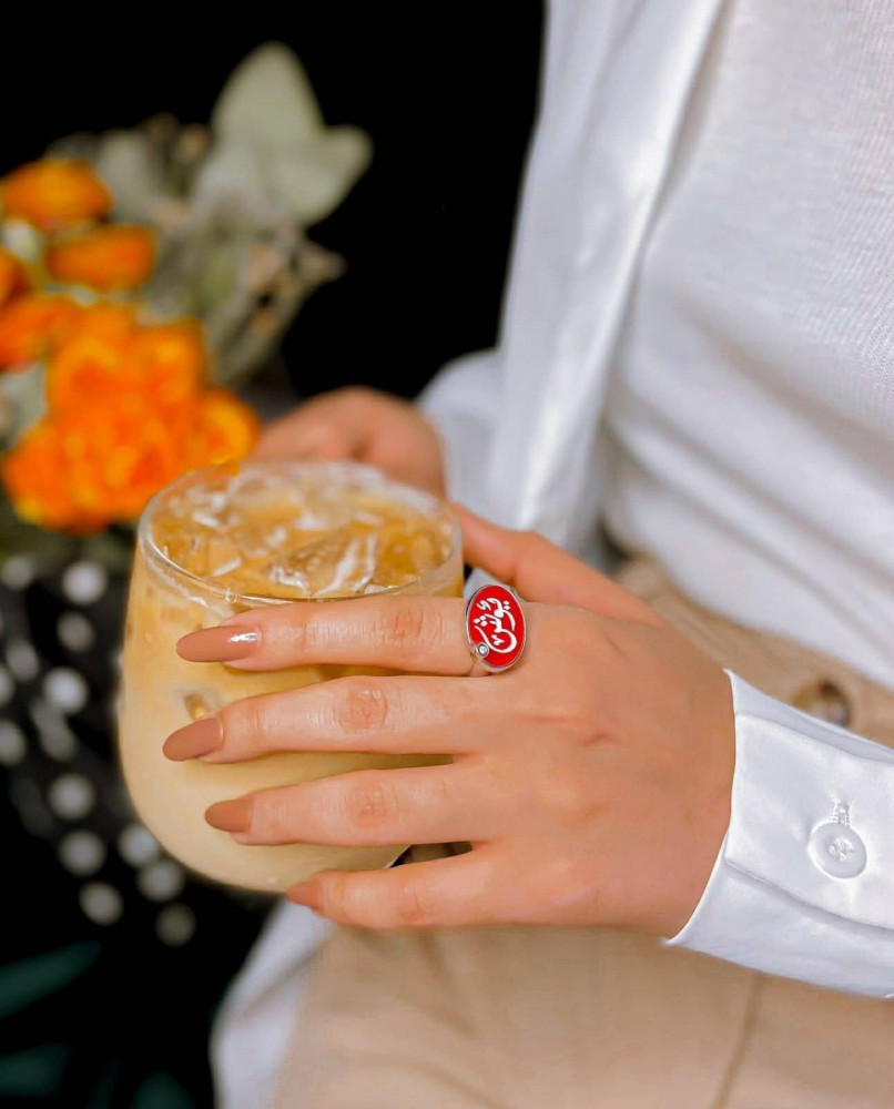 Silver ring with the name - elegant and attractive
