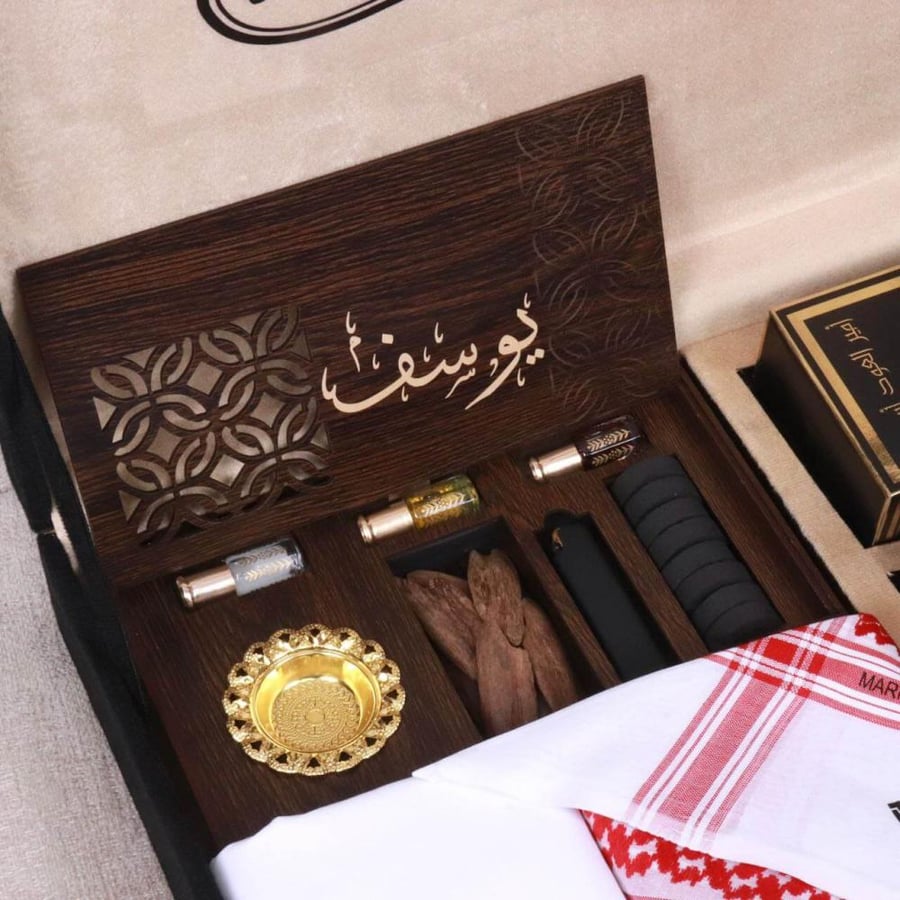 هدايا رجالية بوكس ماركة ديور اطقم رجالي للرجال شماغ قماش عطر مبخره