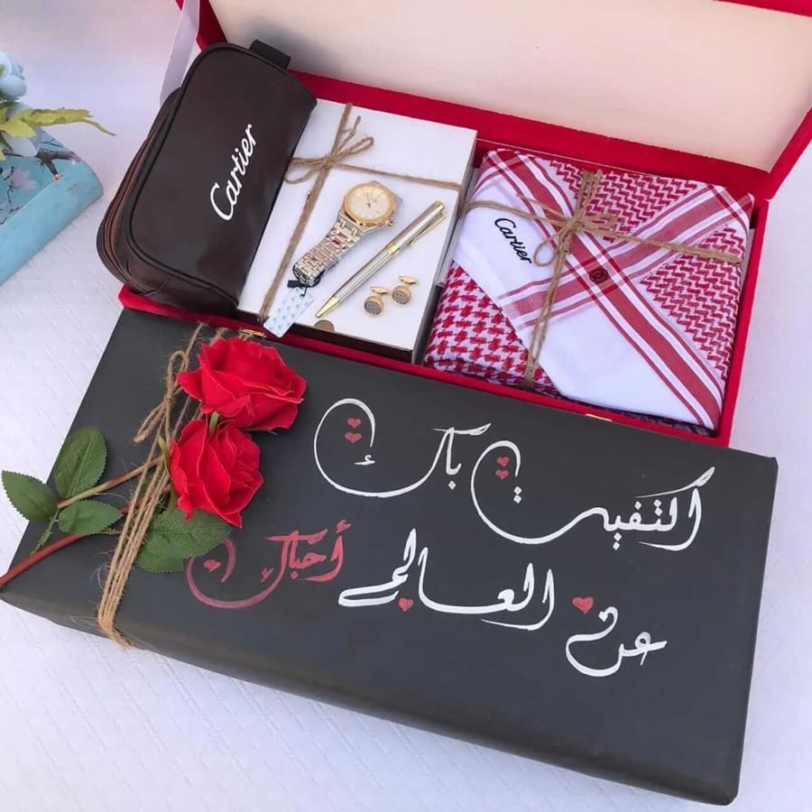 طقم راقي ماركة كارتير هدية العيد