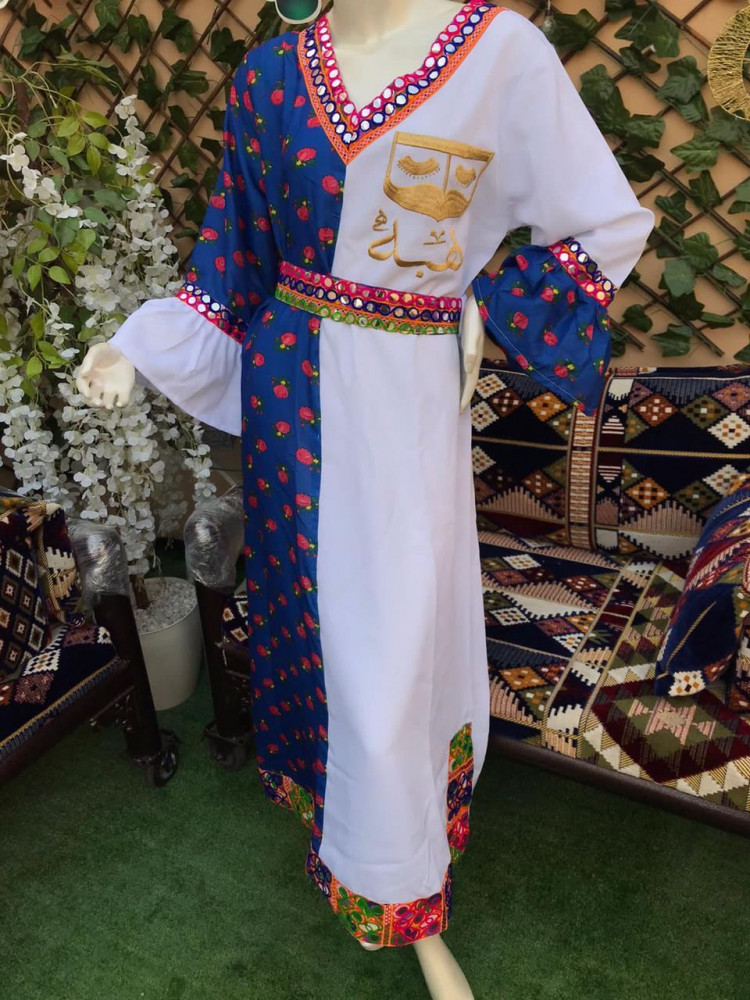 جلابيه شالكي جلابيات نسائية رمضان قرقيعان جلابية مطرزة فستان ملابس