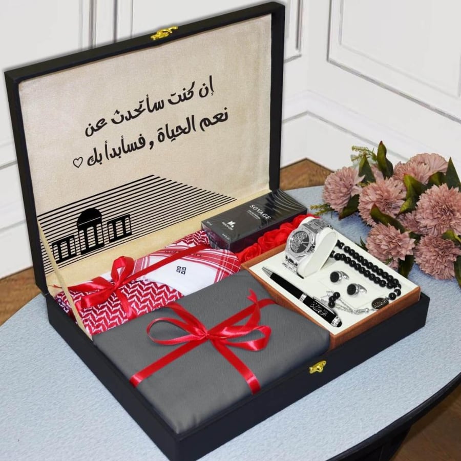 قماش شتوي مع شماغ