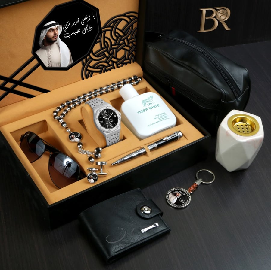 طقم ساعه رجالي بالاسم