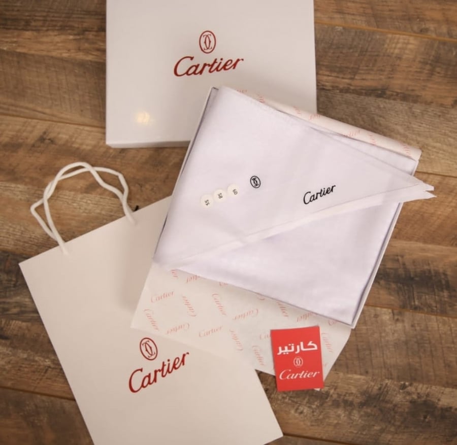 شماغ كارتير اشمغه رجاليه cartier دم الغزال الاصلي ماركه هدايا  غتره