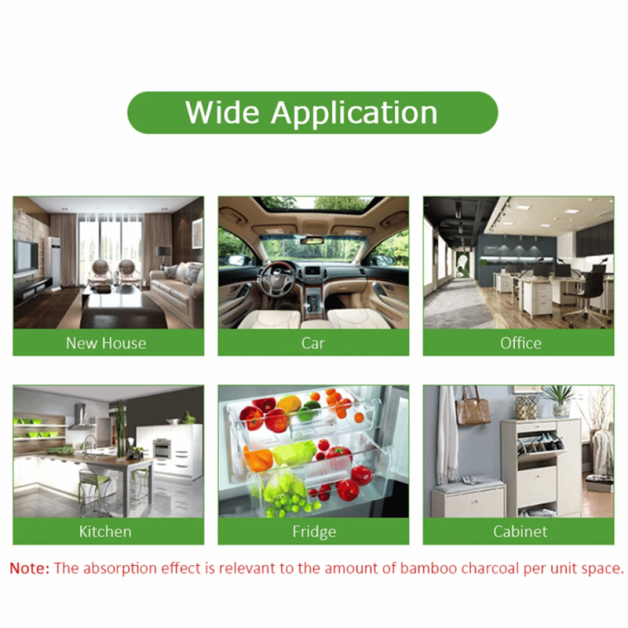 فحم الخيزران 50 جرام لامتصاص الروائح وتنقية الهواء