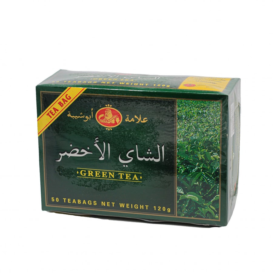 شاي علامة أبو شيبة اخضر 50 كيس