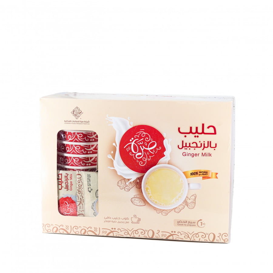 Fast preparation ginger milk pouch - 12 sachets + cups for free
