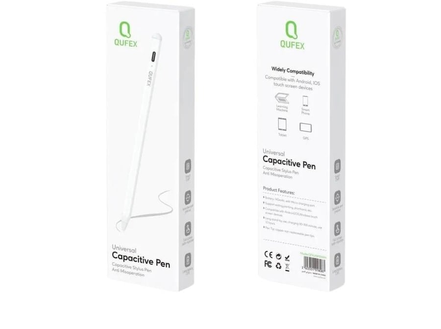 قلم QUFEX الذكي للموبايل والآيباد – Smart Stylus Pen