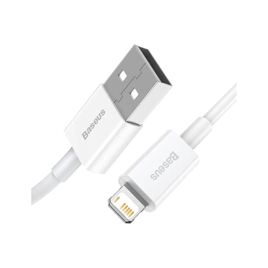 كابل باسوس سوبر يور سيريز آيفون / لايتنينج (Baseus Superior Series USB to IP) - أبيض