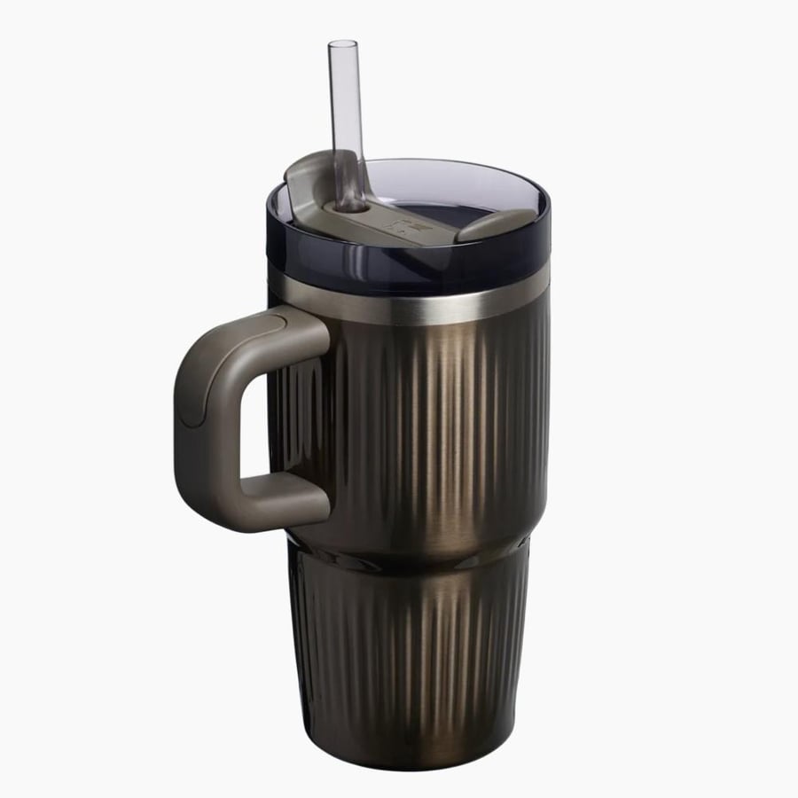 The Quencher® H2.0 Fluted Tumbler with Handle | 20 OZ (Gunmetal Shine)