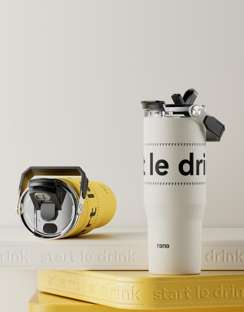 900ml Thermal Sports Mug Yellow