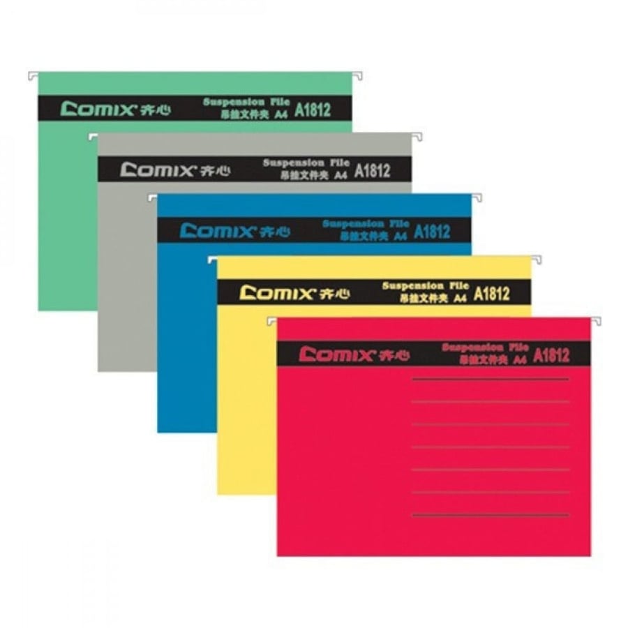 Comix Suspension File A4 Yellow Colors