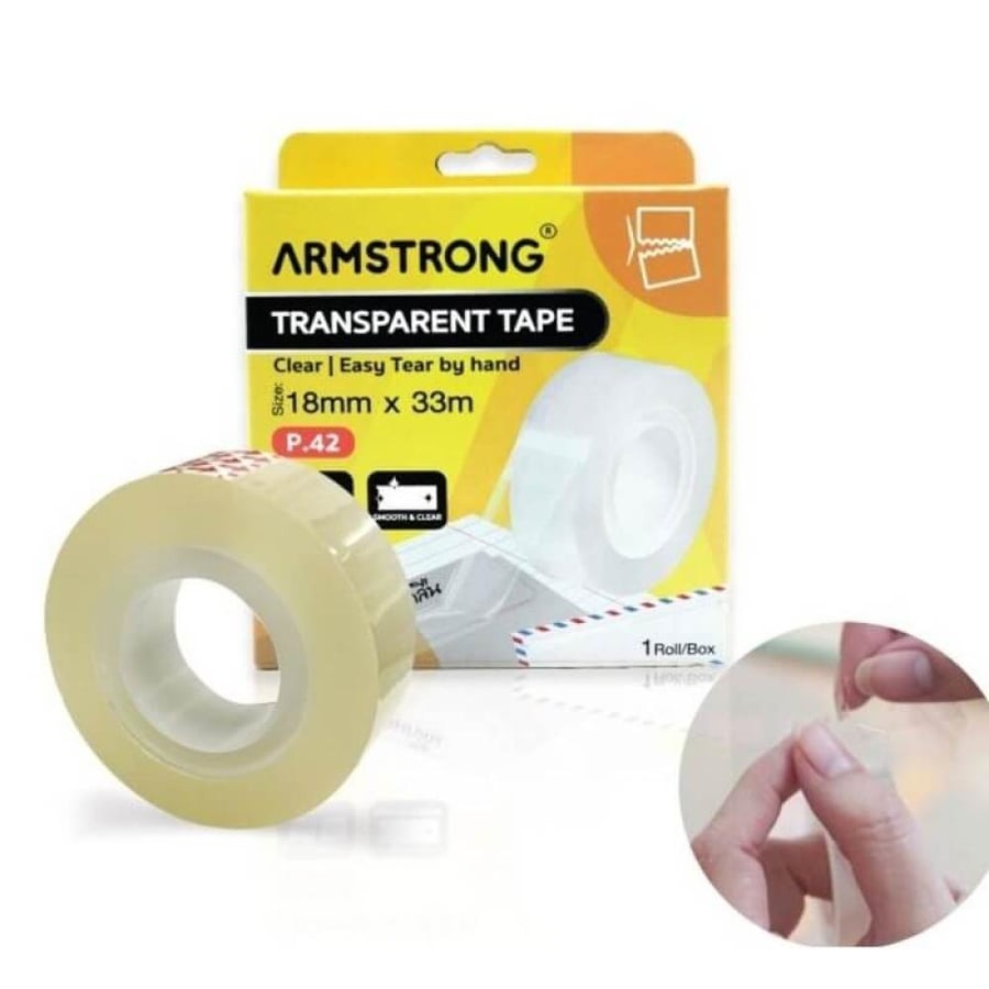 Armstrong Transparent Tape 18mmX33 M