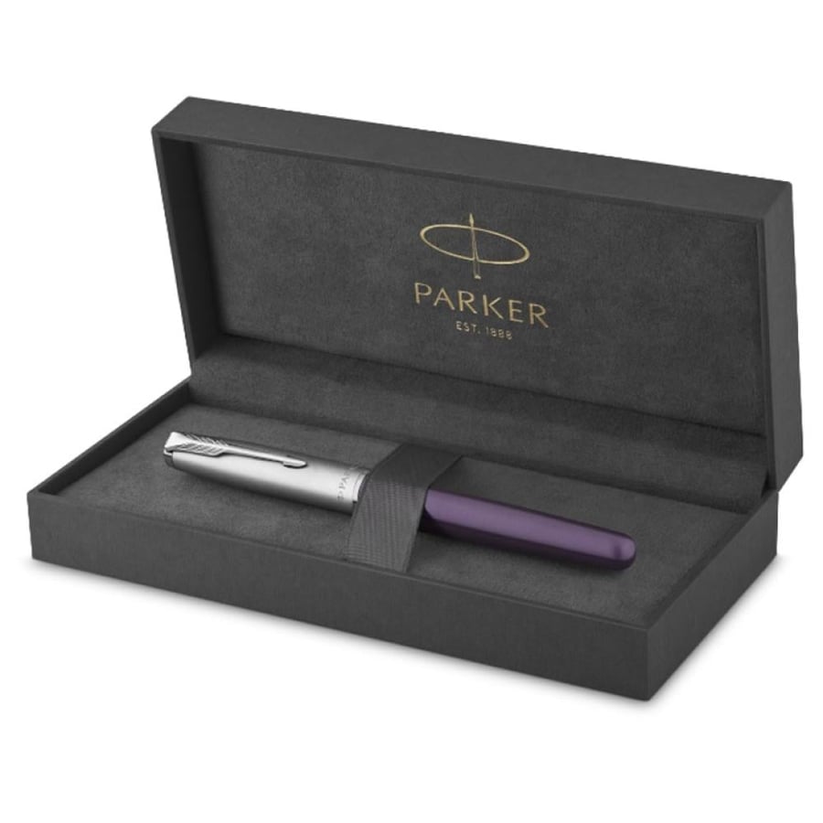 Parker Sonnet Essential Rollerball Pen Gift Box Violet Lacquer CT Finish
