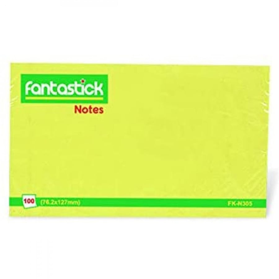Fantastick Stick Notes 3x5"  Yellow