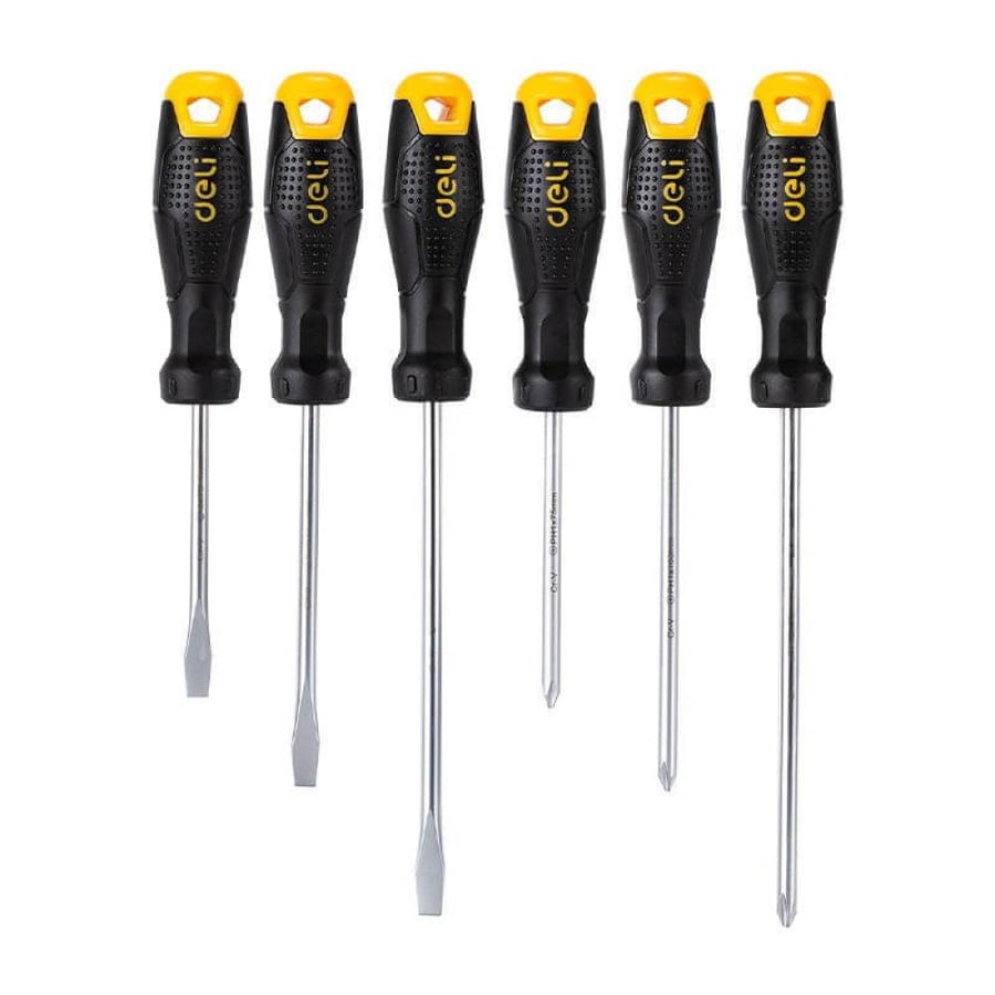Deli screwdriver set = 6 Pcs