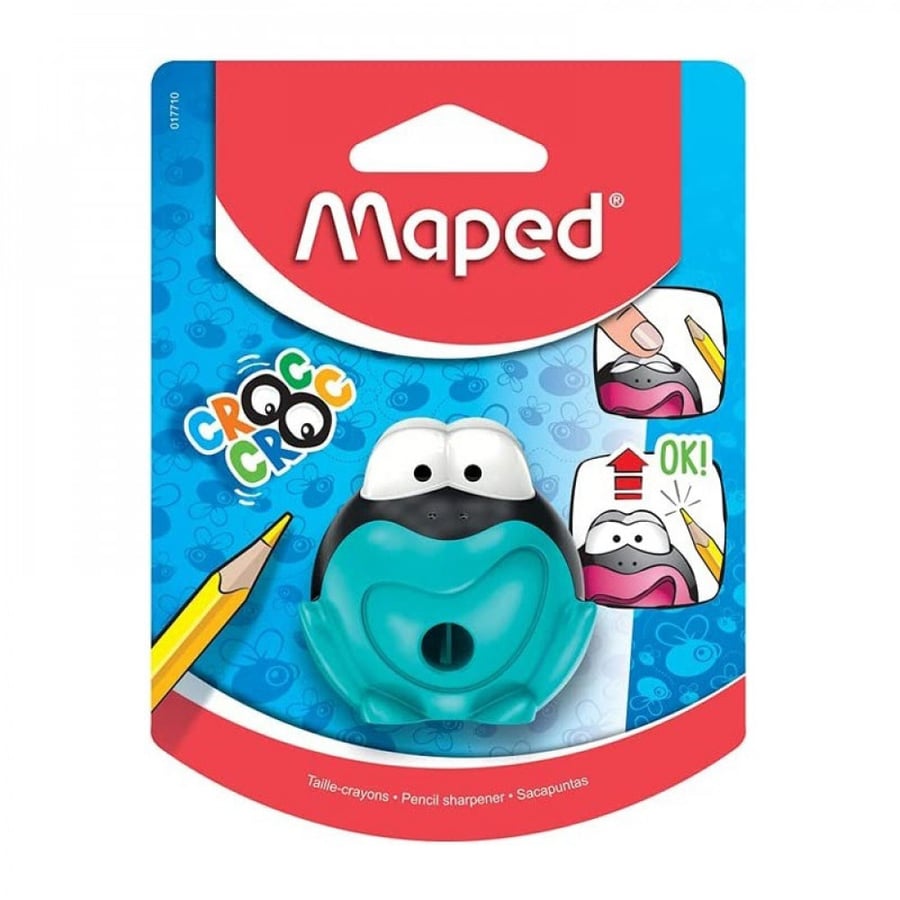 Maped Sharpener 1Hole Croc Croc Signal Blister= 1pc