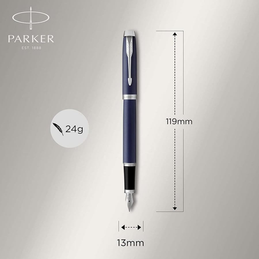 Parker IM Fountain Pen Matte blue CT Finish