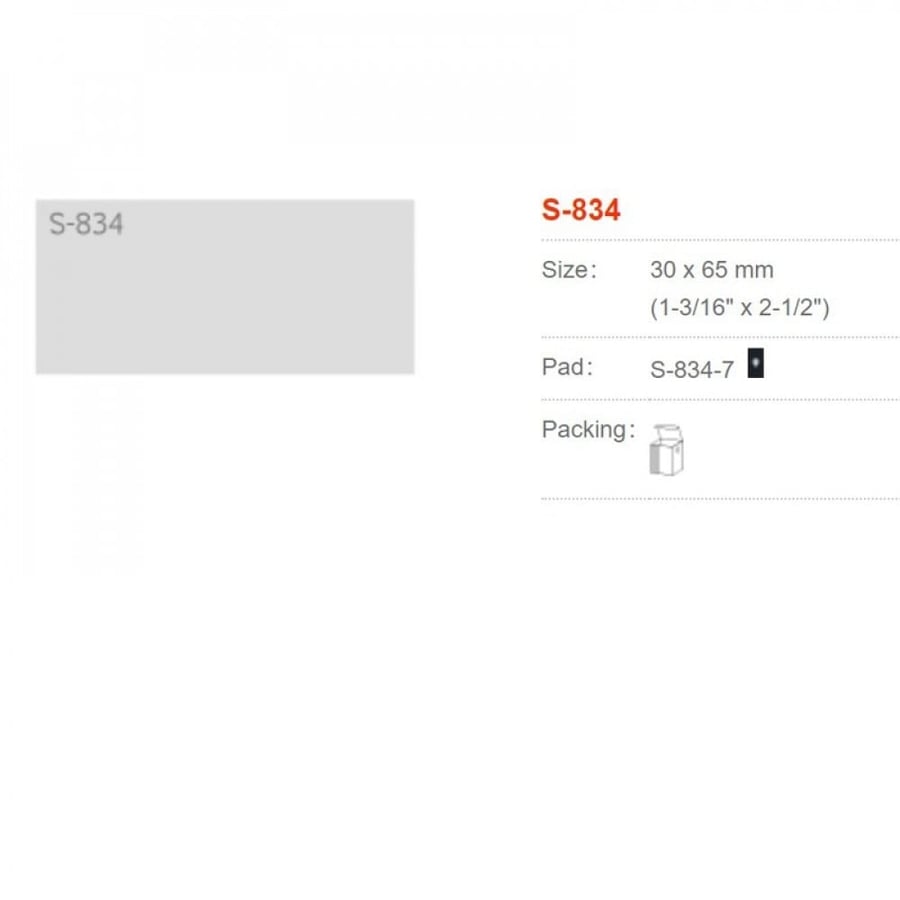 Shiny Self-Inking Stamp 30X65 mm