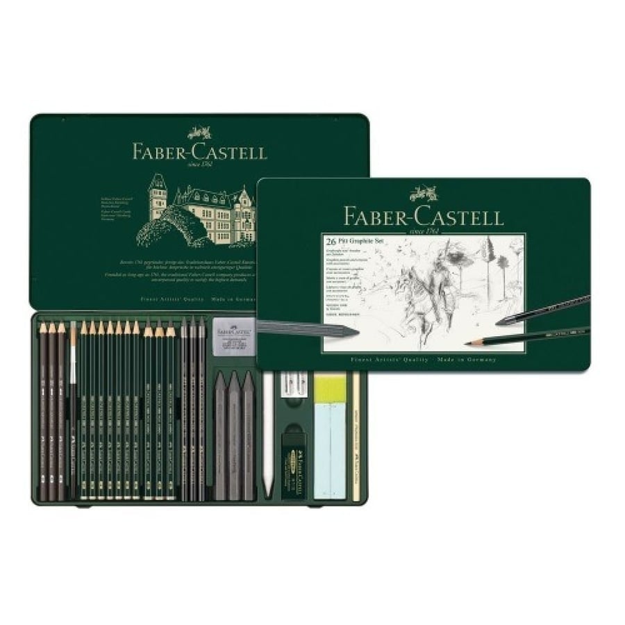 Faber Castell Pitt Graphite set, tin of 26