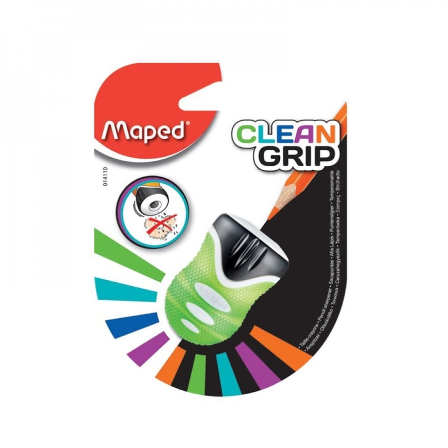 Maped Sharpener 1Hole Clean Grip Blister