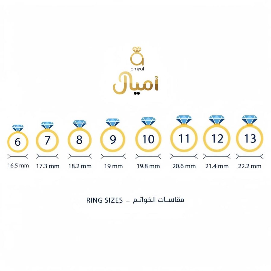 مقاسات الخاتم