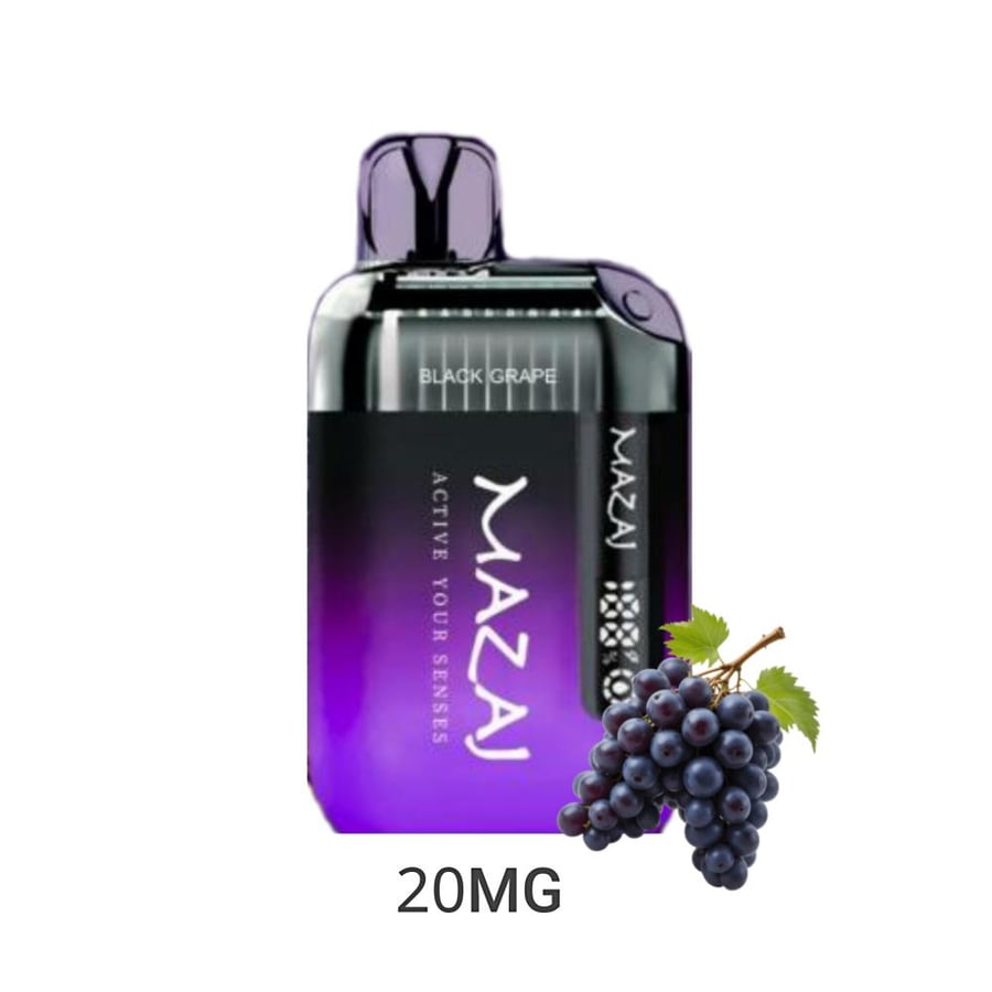 سحبة مزاج 9000 انفينيتي اكس 20نكتين عنب اسود 9000 موش Mazaj Infinity X 9000 Puff