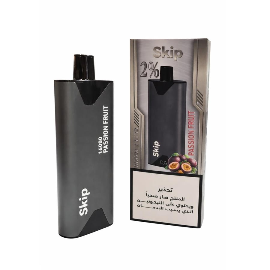 سحبة اسكيب باشن فر 20نكتين 16000 الف Skip Passion Fruit Disposable Vapeوت