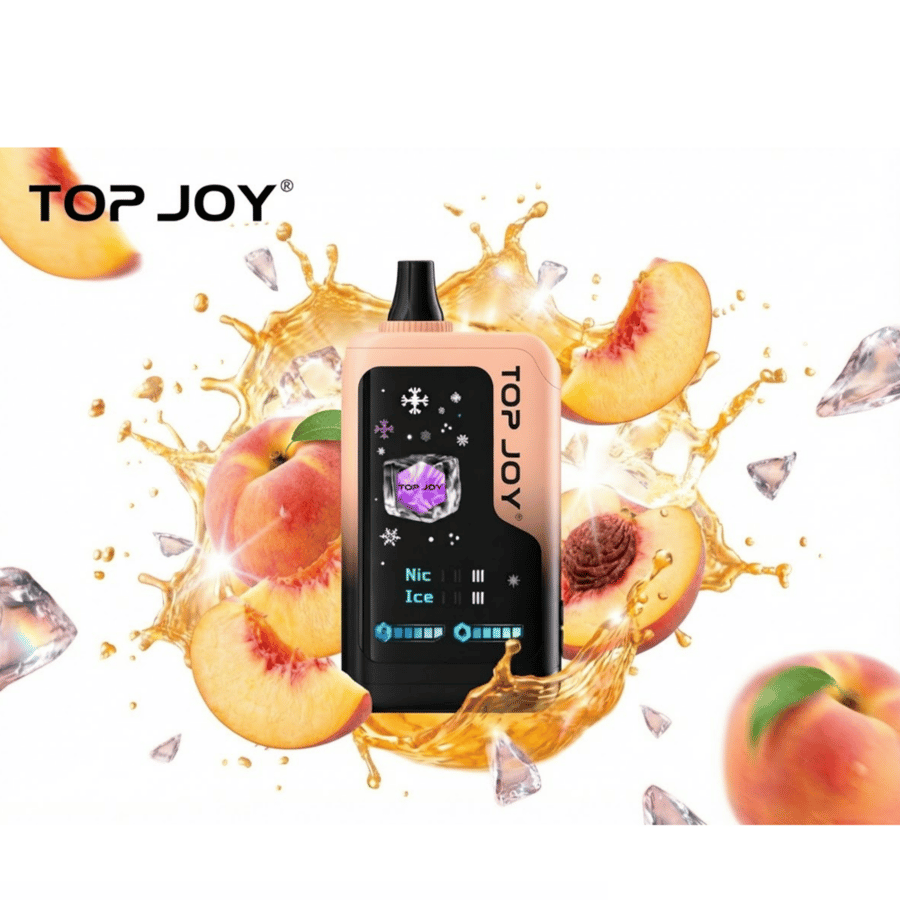 سحبة توب جوي خوخ ايس60 ألف 50 نيكوتين — Top Joy 60K 50 Nicotine