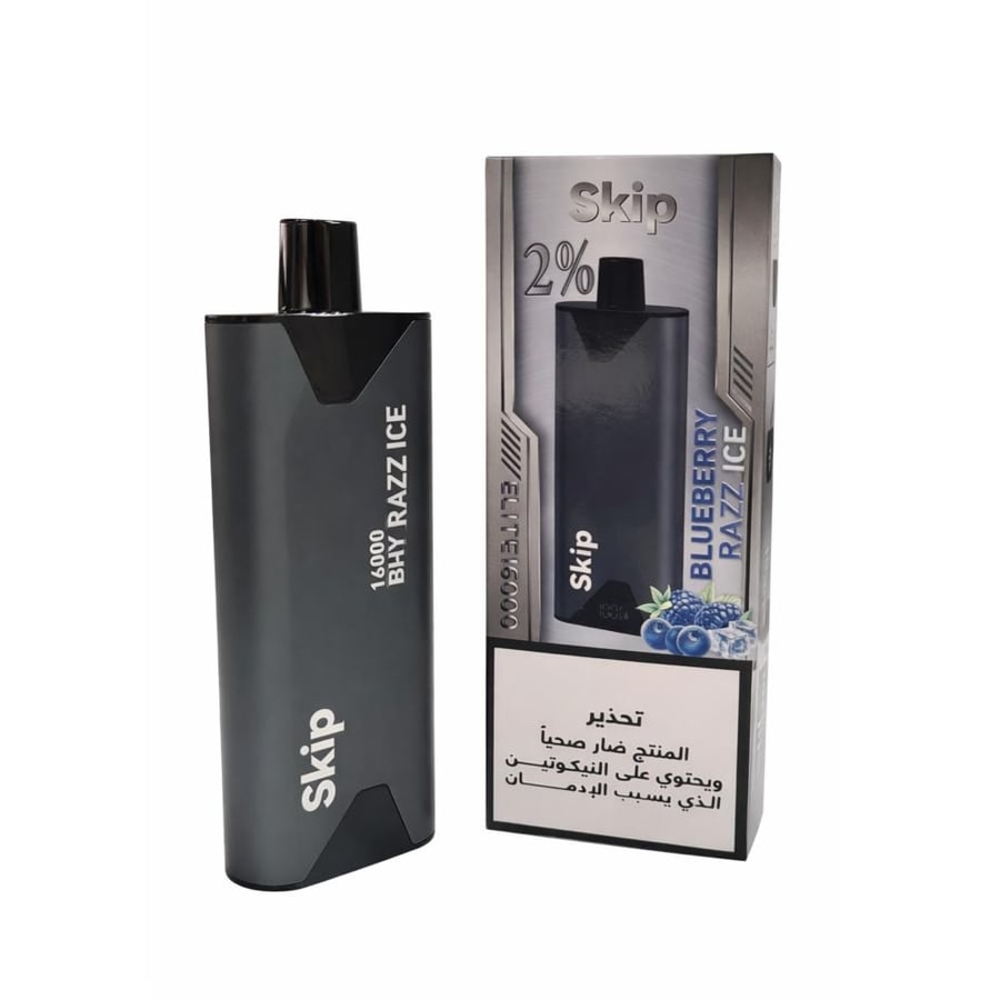 سحبة اسكيب بلوبيري رازبيري ايس 20نكتين  skip16000الف Skip Blueberry Raspberry Ice Disposable