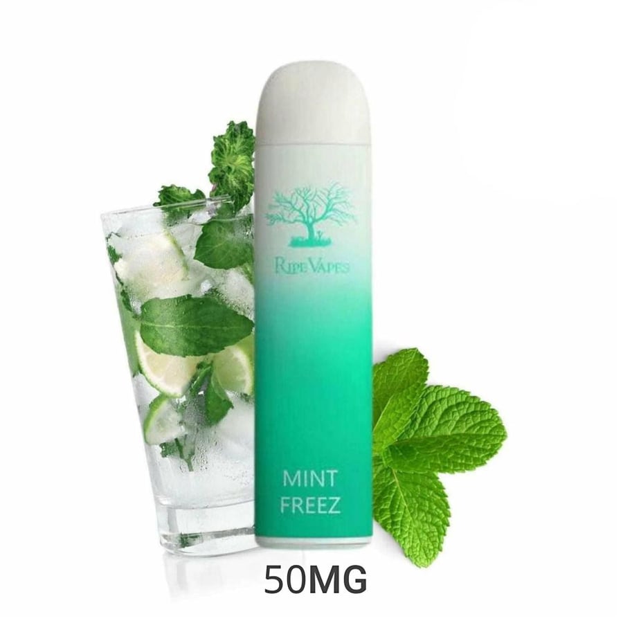 A shot of Raiib Vibes Mint Freeze 3000 shots 50 Nuktin