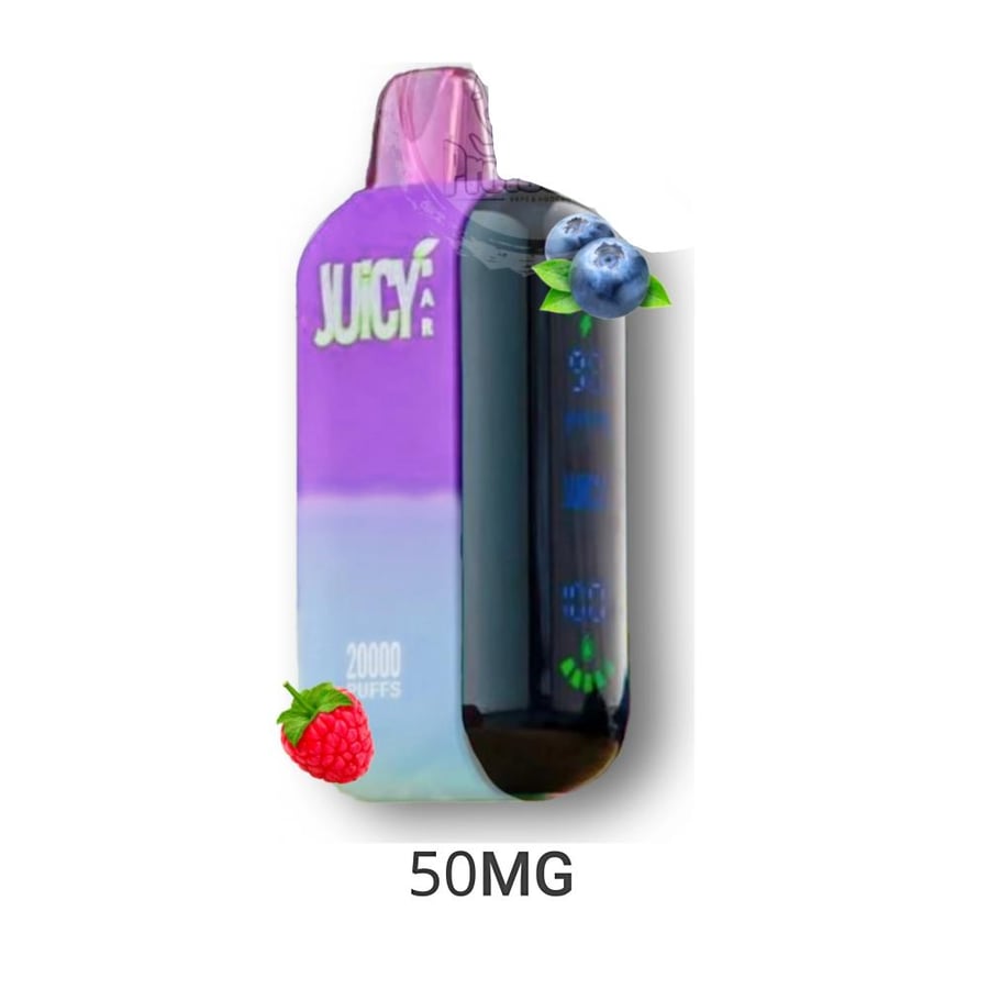 سحبة جوسي بار فيب 20000 موشة 50نكتين بيري ازربيري توت JUICE BAR 20000 PUFFS BERRY RASPBERRY