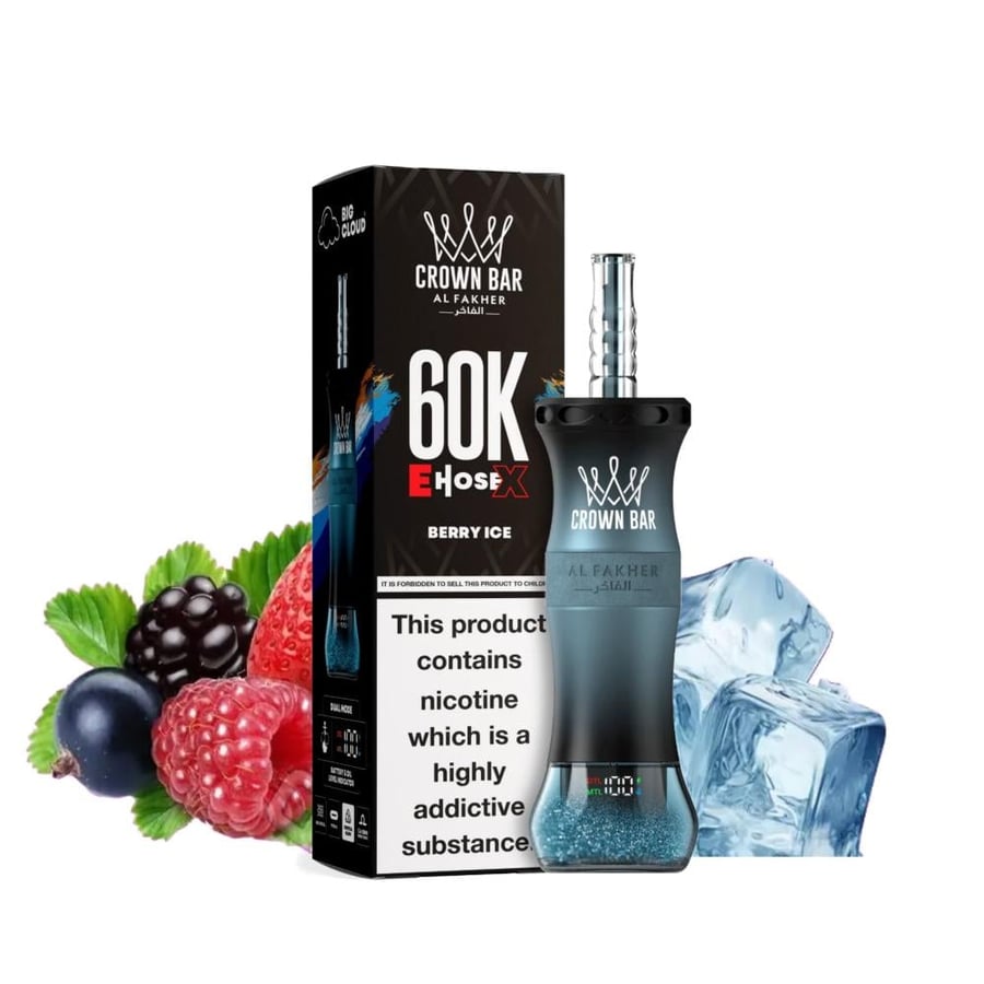 Al Fakher Crown Bar Berry Ice 60k E Hose X