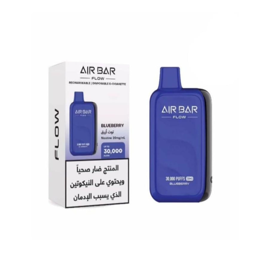 سحبة اير بار فلو 30 الف سحبة نيكوتين 50 مجم توت ازرق- AIR BAR FLOW 30k Puffs 50mg