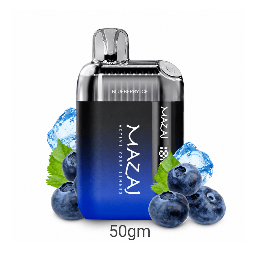 سحبة مزاج 9000 انفينيتي اكس بلوبيري ايس9000 موش 50نكتينMazaj Infinity X 9000 Puff
