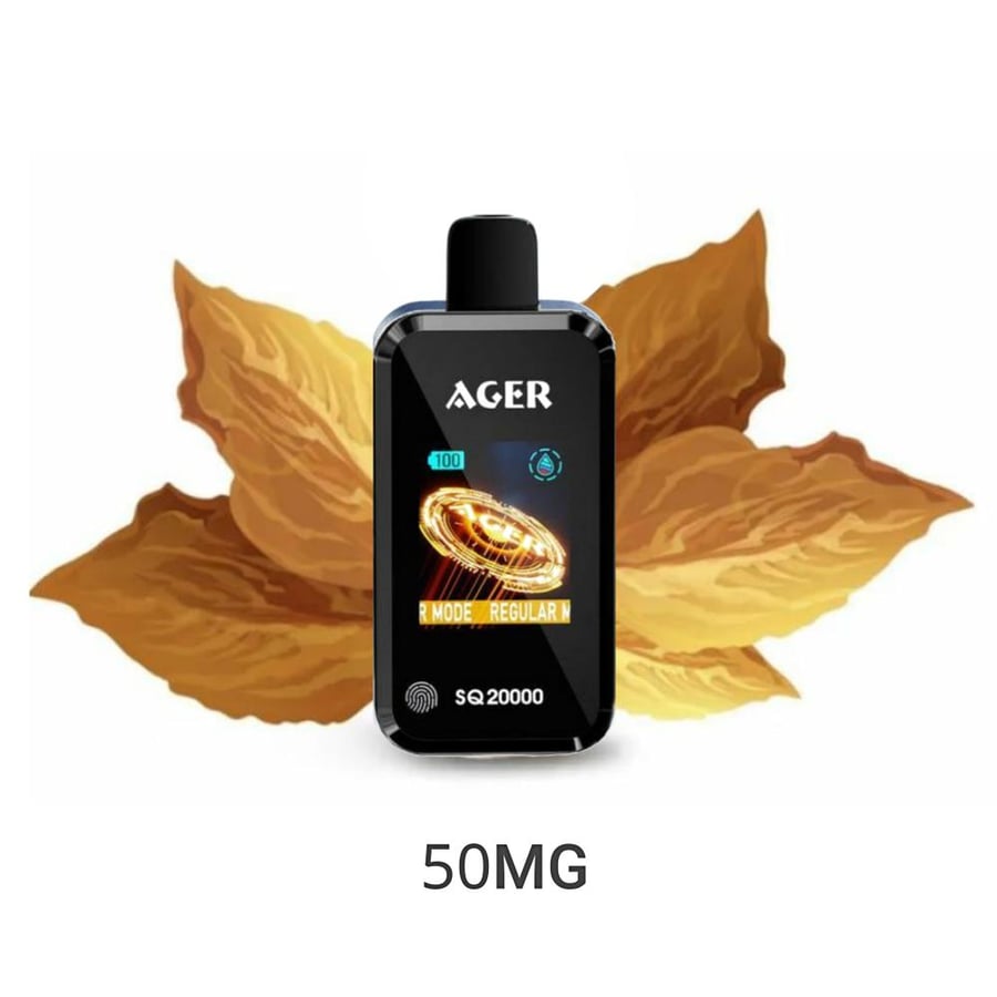 سحبة اجير اس كيو 20000 سحبة 50نكتين توباكو AGER SQ 20000 PUFFS TOBACCO